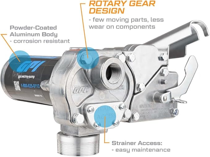 GPI - M-150 Series Fuel Transfer Pump, Direct Mount- Pump Only, 15 GPM, 12 Volt (110240-02)