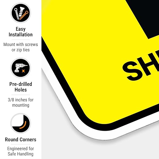 Shelter in Place with Up Arrow Sign, 18x24 Inches, 55 mil Thick HDPS (high Density polystyrene), Made in USA by Sigo Signs