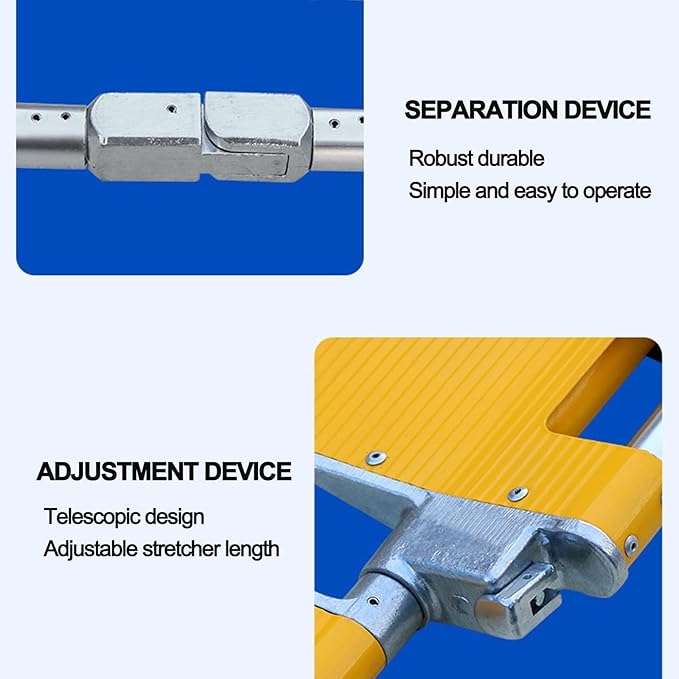 Lightweight Adjustable Medical Folding Stretcher Bed - Foldable Design Supports Up to 400 Lbs for Patient Transport & Rescue - Portable Emergency Stretcher for First Responders