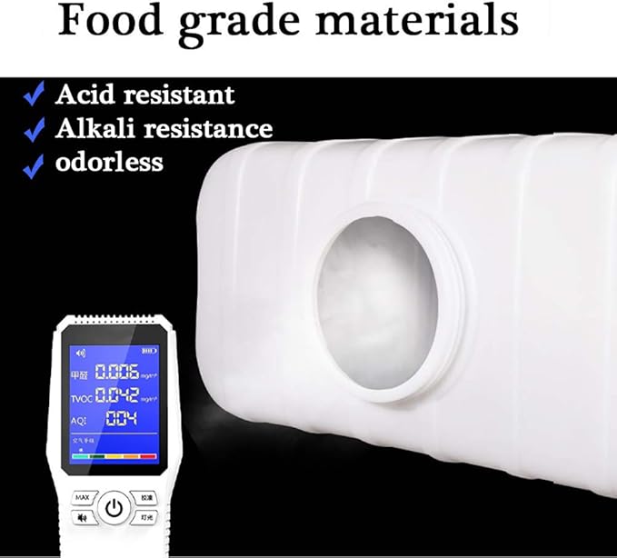 Large Plastic Water Storage Tanks Emergency Water Storage 50L/80L/110L/200L Camping & Hiking Water Storage Water Container Multifunctional Water Tank(Size:200L/53gallon)