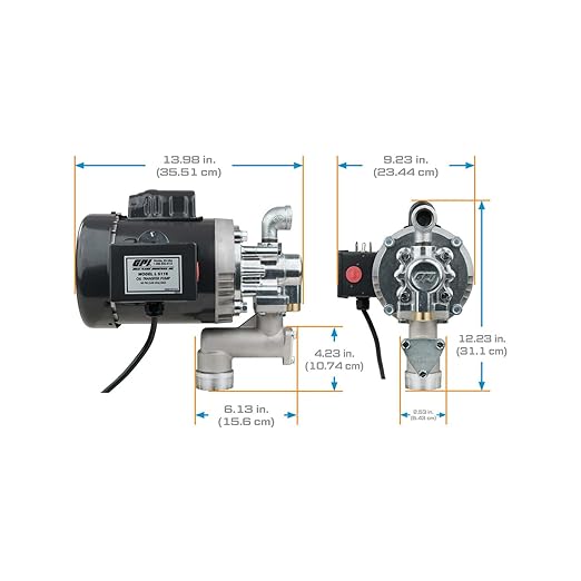 GPI - L5116 Heavy Duty Oil Transfer Pump for High Viscosity Fluids,16 QPM/4 GPM, 115/230 Volt AC (142100-01)