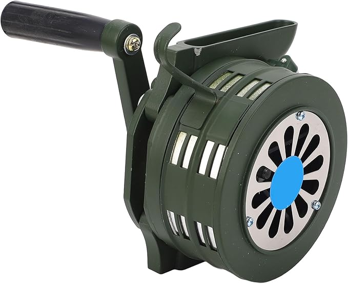 FTVOGUE Hand Crank Siren Horn 110dB Loud Emergency Safety Alarm Manual Portable for Factories Schools Outdoor Emergency Situations