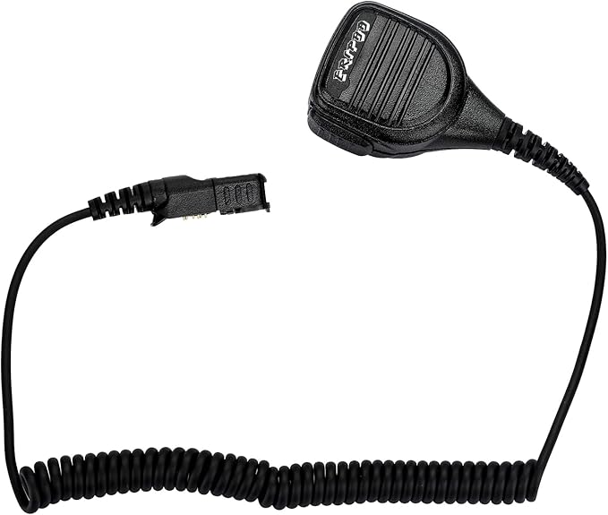Speaker Microphone with PTT Compatible with Motorola XPR 3000 3000e 3300 3300e 3500 3500e Walkie Talkie Two Way Radio Reinforced Cable