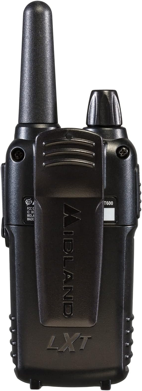 Midland LXT600BBX4 FRS Business Walkie Talkies - Long Range 36-Channel Two-Way Radios with Headsets and Charging Base, NOAA Weather Alerts (8-Pack, Black)