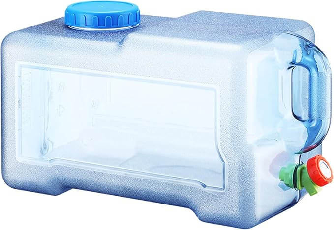 Water Storage Containers - 3.17 Gallon Bottle Dispenser | Portable Square Water Container with Tap,for Hiking Picnic Camping Survival Outdoor Beverage