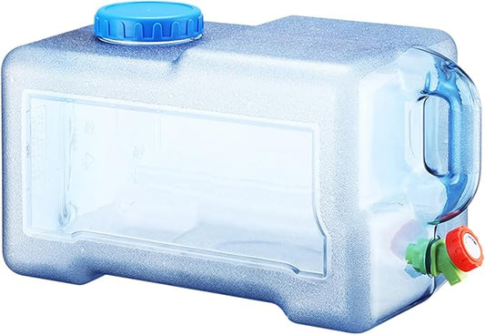 Water Storage Containers - 3.17 Gallon Bottle Dispenser | Portable Square Water Container with Tap,for Hiking Picnic Camping Survival Outdoor Beverage