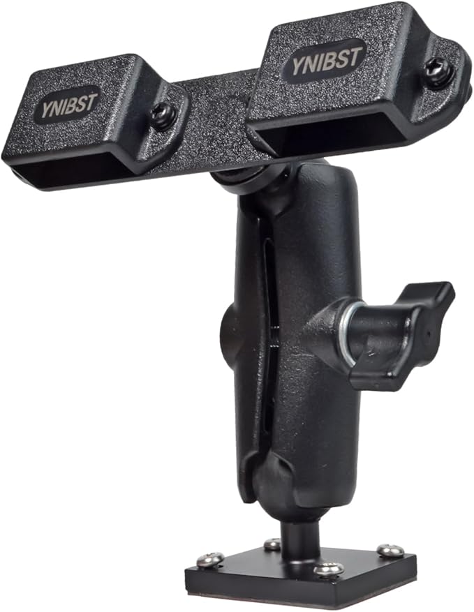 Universal Ham Radio Holder,Drill Base Mount W/Self-Tapping Screws&Adhesive Bottom,for Motorola Talkabout Cobra BaoFeng Kenwood Portable Walkie Talkie