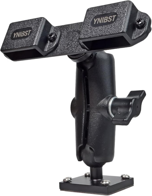 Universal Ham Radio Holder,Drill Base Mount W/Self-Tapping Screws&Adhesive Bottom,for Motorola Talkabout Cobra BaoFeng Kenwood Portable Walkie Talkie