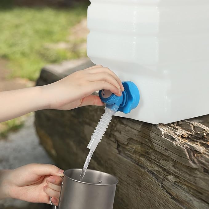 3.9 Gallon/15L Water Container with Spigot, Portable BPA Free Water Jug, Multifunction Water Tank for Camping Outdoor Hiking Picnic Supplies