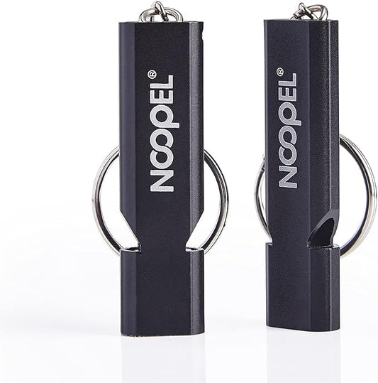 Noopel Emergency Whistles Lifeguard Safety Whistle with Lanyard and Keychain for Outdoor Camping Hiking Boating Backpacking Fishing Kayak Kids Rescue Signaling Loud Survival Whistle