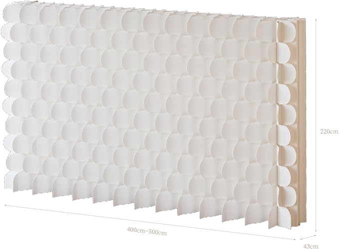 Foldable Room Divider Privacy Screens Movable Temporary Wall Space Partition, 5.25~9.19 FT Tall, 6.56~16.5 FT Width, Choice of Various Sizes and Styles