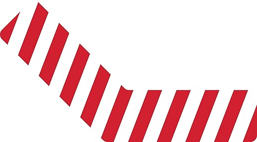 5S Location Marking 135° Angle- 6x6x2" Adhesive Laminated Durable 135 Degree Angle Shaped Floor Marker by Graphical Warehouse- Rounded Corners (25 Pack) (Red/White)