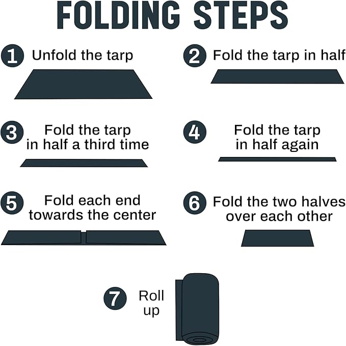 8 Pack 6 x 8 ft 5.5 Mil Large Tarps Heavy Duty Waterproof Tarp Multi Purpose Tent Cover for Home Boats Cars Camping Patio Furniture Roof Emergency Rain Protective Cover, Gray