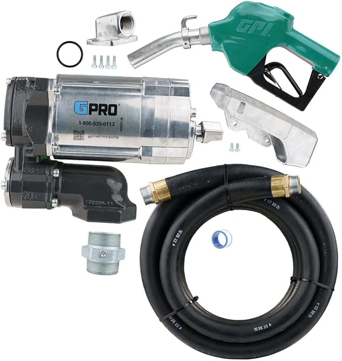 GPRO - V20 Series Fuel Transfer Pump, Automatic Shut-Off Nozzle, 20 GPM, 115 Volt (171000-03)