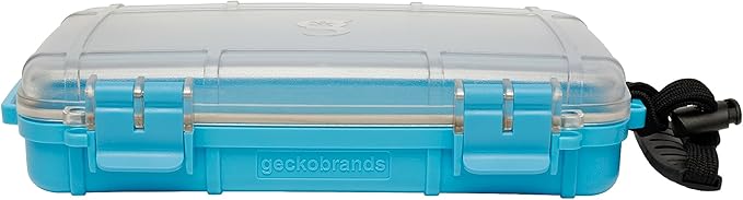 geckobrands Waterproof Dry Box with Silicone Liner – Durable, Dust-Proof, Crush-Proof Storage for Electronics and Gear