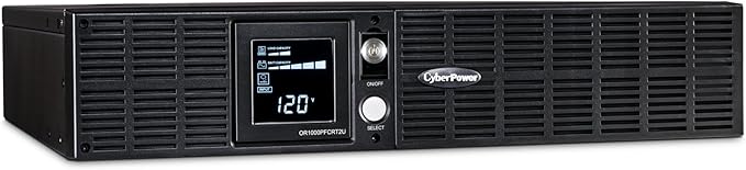 CyberPower OR1000PFCRT2U PFC Sinewave UPS System, 1000VA/700W, 8 Outlets, AVR, 2U Rack/Tower