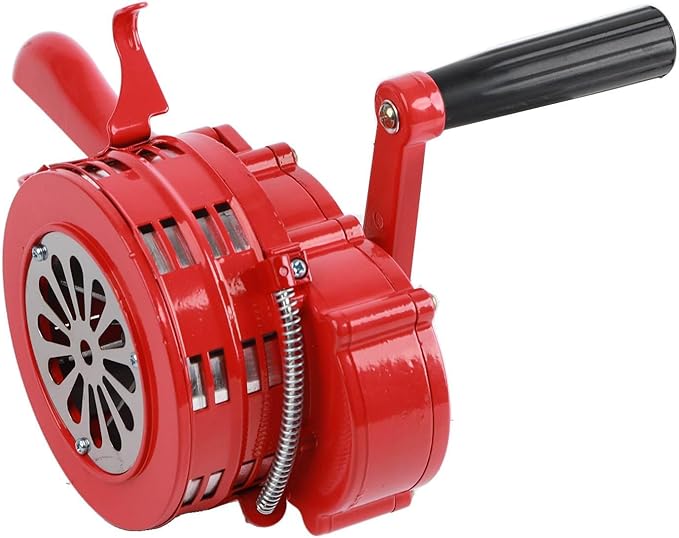 Zerodis Hand Crank Siren, Horns & Sirens Portable Manual Operated Metal Alarm Alarming Horn Emergency Safety Warning for Factories Schools Troops Disasters Hand Crank