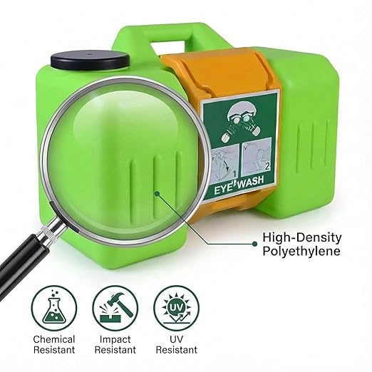 9Gallon Portable Eyewash Station Units - OSHA Approved Emergency Eye Wash Stations Wall Mounted,First Aid,Lasting for 15 Minutes