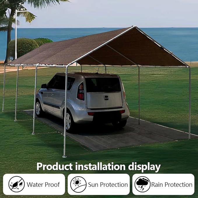 Tarps 10x16 FT Waterproof Heavy Duty Tarp – 16 Mil Thick, UV & Tear Resistant, Reinforced Grommets & Edges – Multi-Purpose Cover for Camping, Roof, Emergency, Truck, Boat