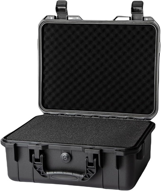 Hard case Waterproof Hard Case with DIY Customizable Foam Insert Portable Protective Case for Camera Drones Equipments Tools Test Instruments 16.9''x13.7''x7.1''