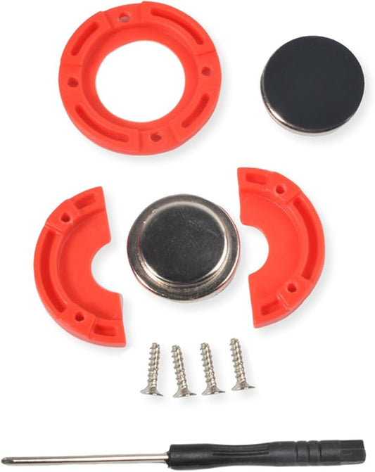 TWAYRDIO CB Mic Magnetic Holder, CB Radio Microphone Holder Mounting Kit for Cobra Uniden LUITON Astatic (Red)