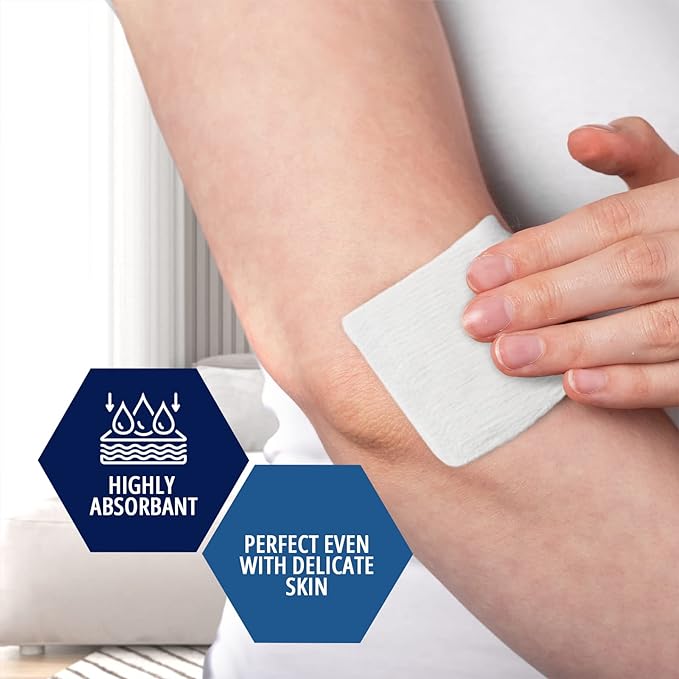 MED PRIDE Sterile Gauze Dressing Pads Individually Wrapped, Nonstick 12-Ply Cotton, Highly Absorbent for Wound Care (4x4 Inch (Pack of 100))