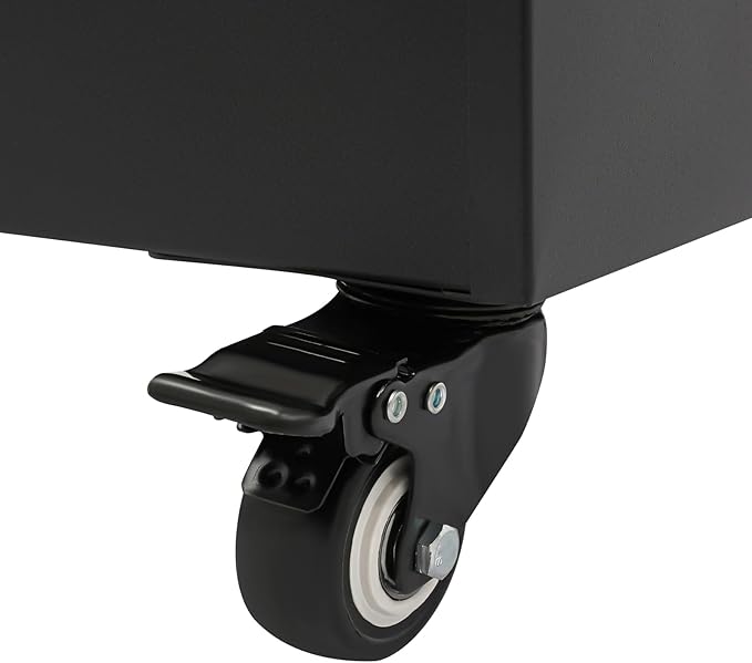 30 Slots Cell Phones Charging Station, Rechargeable Cellphone Locker Storage Charging Station, Mobile Charging Cart with Charging Ports, Wheels & Combination Lock (Black)