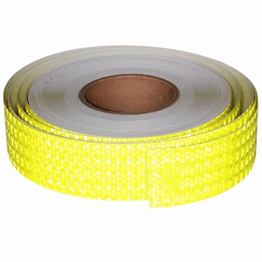 Fluorescent Yellow Reflective Tape Outdoor Waterproof 2 inch Wide, High Visibility Safety Warning Reflector Sticker Strips (168 feet)