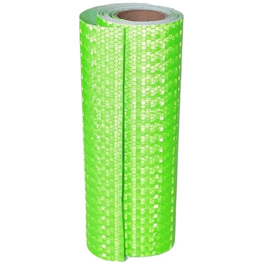 Green Reflective Tape Outdoor Waterproof 6 inch Wide for Cars, High Visibility Safety Warning Adhesive Stickers Strips (10 feet)