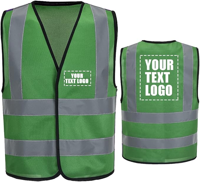 AYKRM 12 colour High visibility viz vest hi vis viz reflective work construction safety vest (XS-8XL)