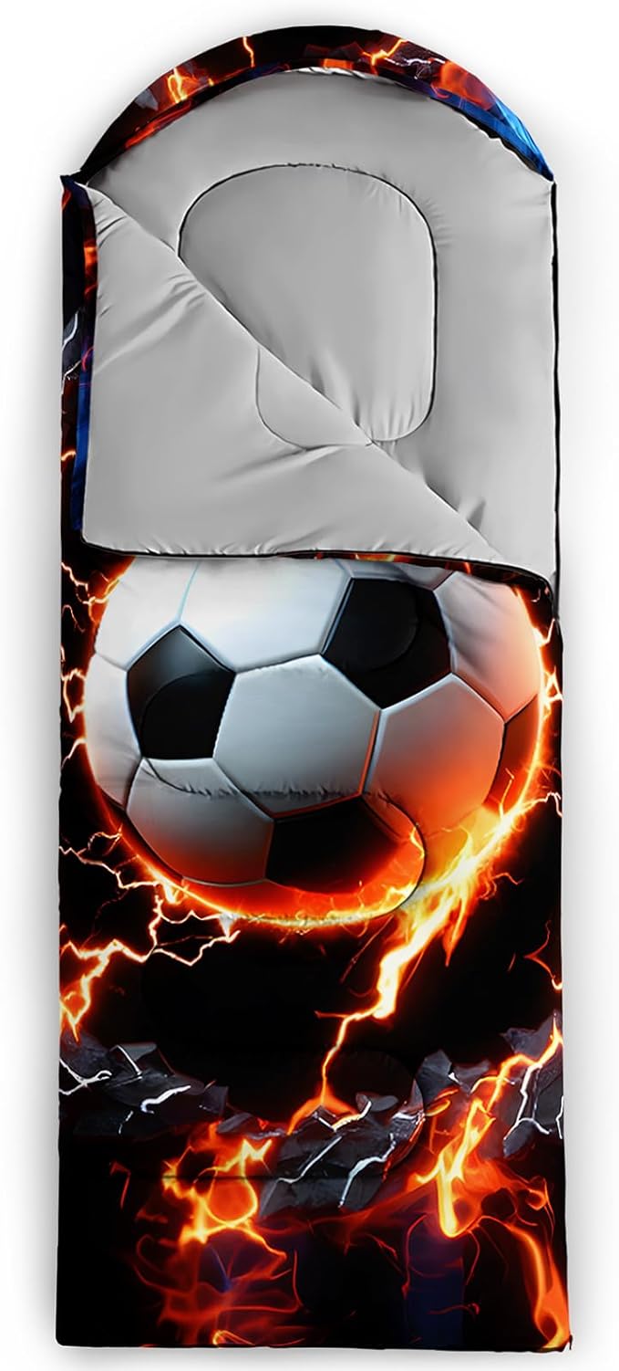 QOOMO Camping Sleeping Bags,3 Season Warm & Cool Weather,Lightweight,Waterproof Sleeping Bags for Adults & Kids,Traveling,and Outdoors,Camping Gear Equipment