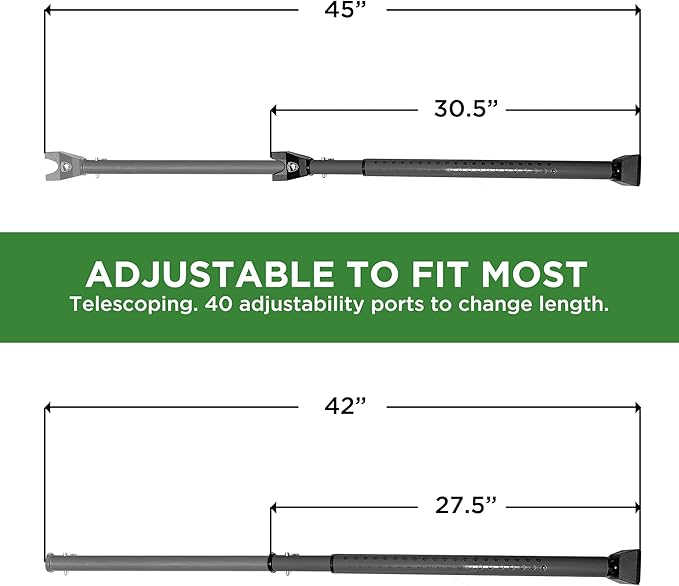 Sliding Door Security Bar, Door Jammer 2-in-1 Adjustable, Door Stoppers Security – 40 Different Adjustments, by Guard Dog Security