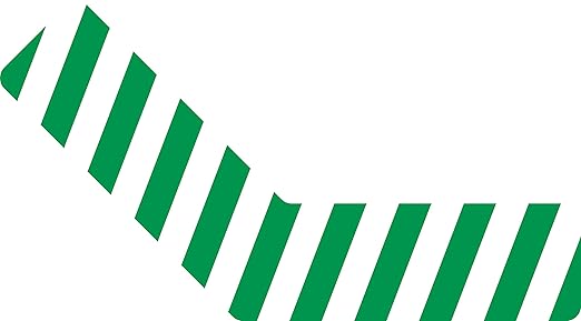 5S Location Marking 135° Angle- 6x6x2" Adhesive Laminated Durable 135 Degree Angle Shaped Floor Marker by Graphical Warehouse- Rounded Corners (25 Pack) (Green/White)