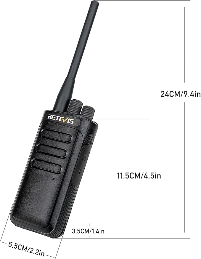 Retevis RB85 2 Way Radios Long Range,Noise Cancelling High Power Walkie Talkies for Adults,16CH 2000mAh Battery,Professional Two Way Radios for Commercial Use School Security (6 Pack)