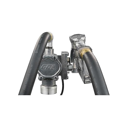 GPI - EZ-8 Fuel Transfer Pump, Manual Shut-Off Nozzle with Direct Mount, 8 GPM, 12 Volt (137100-01)