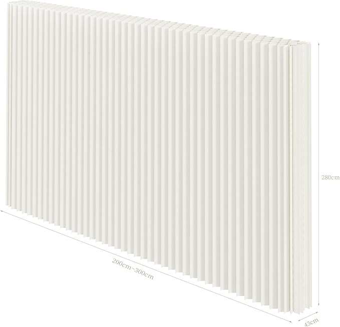 Foldable Room Divider Privacy Screens Movable Temporary Wall Space Partition, 5.25~9.19 FT Tall, 6.56~16.4 FT Width, Choice of Various Sizes and Styles