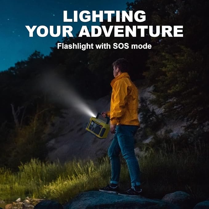 TogoPower Portable Power Station 300W, Outdoor Solar Generator (Solar Panel Not Included) 231Wh Backup Lithium Battery, 120V Pure Sine Wave AC Outlet for Camping Travel Hunting Blackout Home Emergency