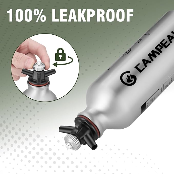 liquid Fuel Bottle 0.5L for Outdoor Camping with Safety Valve