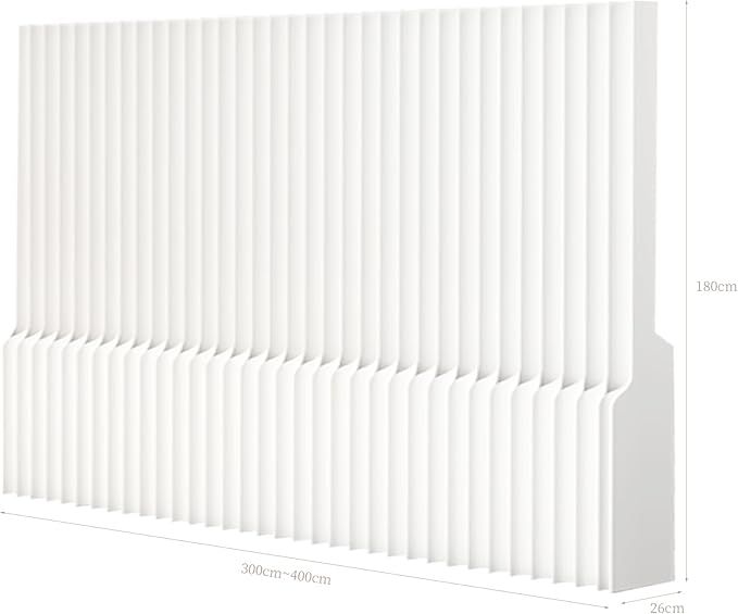 Foldable Room Divider Privacy Screens Movable Temporary Wall Space Partition, 5.25~9.19 FT Tall, 6.56~16.4 FT Width, Choice of Various Sizes and Styles