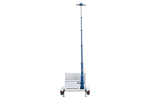 45' Portable Solar Light Tower - 7.5' Trailer - 12V 200aH Battery Bank - (1) Junction Box
