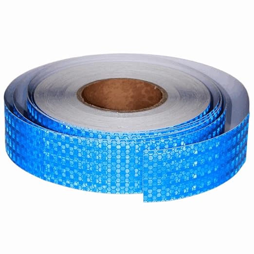 Blue Reflective Tape 2 inch Wide, Outdoor Waterproof High Visibility Warning Industrial Marking Tape, Safety Stickers (168 feet)