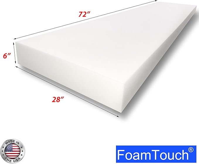 FoamTouch 6" Gel-Memory-Foam-Mattress No Cover