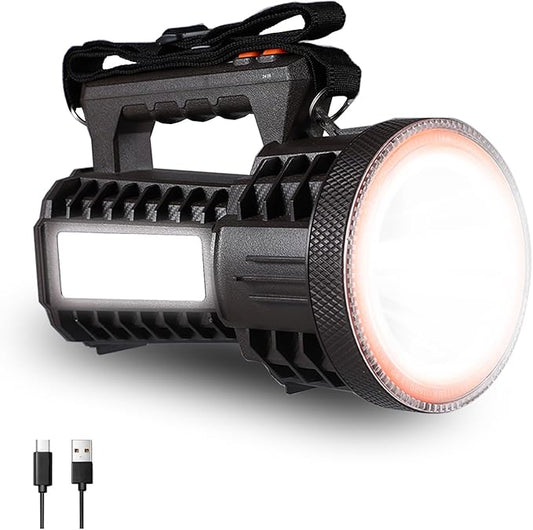 VAVOFO 2000LM Rechargeable LED Lantern, Camping Essentials Flashlight,Stepless Dimming, 10000mAh Power Bank, IP66 Waterproof, Long Running Spot Light for Hurricane, Power Outages, Hiking
