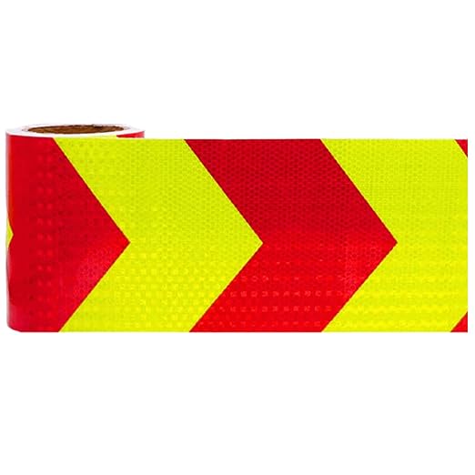 Reflective Tape 12 Inch for Cars, Outdoor Waterproof Safety Caution Reflector Strips, Hazard Conspicuity Warning Stickers (68 feet)