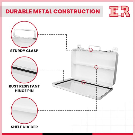 Ever Ready First Aid Metal Case, No.36 – 14” x 10” x 2.5”