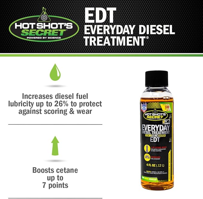 HOT SHOTS Hot Shot's Secret EDT Everyday Diesel Treatment 4 Fluid Ounce Bottle