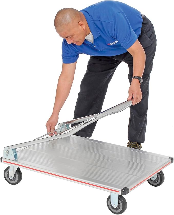Global Industrial Folding Platform Truck, Aluminum, 36 x 24, 600 Lb. Capacity