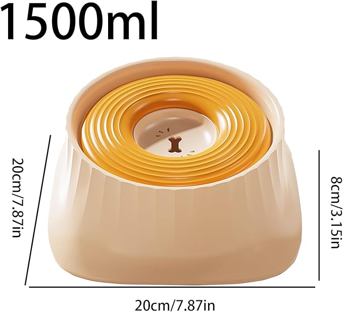 Dog Water Dispenser - Spill Proof Floating Pet Water Bowl | Portable Travel Accessories for Puppy Dog Cat Animal, Car Crate Outdoor Indoor House Use, Non Spill Drinking Dish