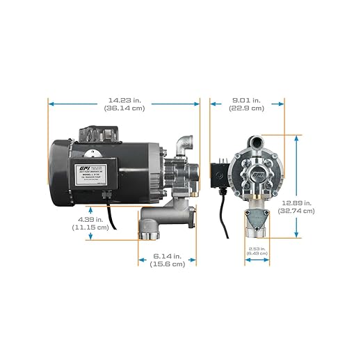 GPI - L5132 Heavy Duty Oil Transfer Pump for High Viscosity Fluids, 32 QPM/8 GPM, 115/230 Volt AC (142100-02)