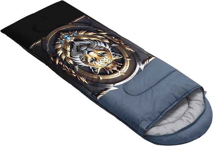 QOOMO Camping Sleeping Bags,3 Season Warm & Cool Weather,Lightweight,Waterproof Sleeping Bags for Adults & Kids,Traveling,and Outdoors,Camping Gear Equipment